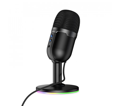 Мікрофон настільний HOCO L25 Bright (USB-A) Black (6942007673792)