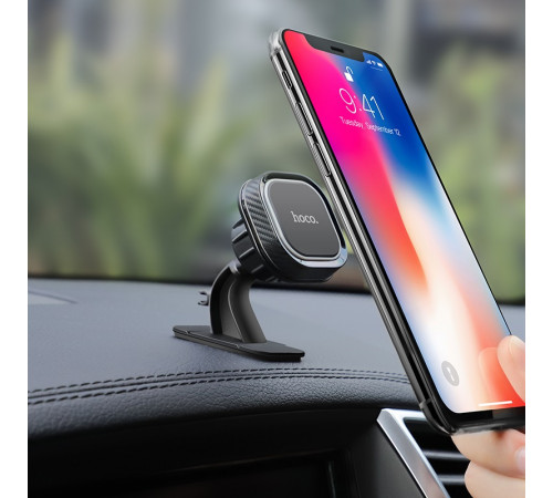 Автотримач для телефона HOCO CA53 Intelligent dashboard in-car holder Black+Gray (6931474707536)