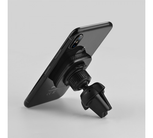 Автотримач для телефона HOCO CA23 Lotto series magnetic air outlet holder Black (6957531065586)