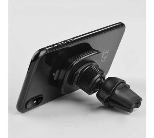 Автотримач для телефона HOCO CA23 Lotto series magnetic air outlet holder Black (6957531065586)