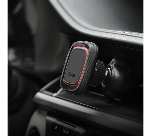 Автотримач для телефона HOCO CA23 Lotto series magnetic air outlet holder Black (6957531065586)