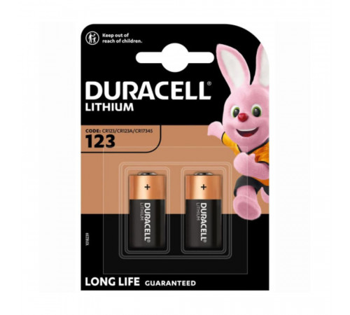 Батарейка Duracell CR123 (2шт) (5000394020320)