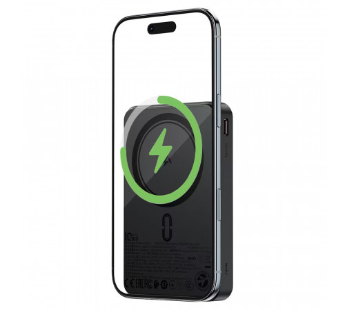 Зовнішній акумулятор ACEFAST M31-10000 22.5W magnetic fast charging power bank with cable Black (6974316286011)