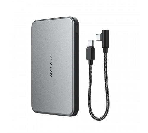 Зовнішній акумулятор ACEFAST M30-5000 PD20W magnetic fast charging power bank with cable Black (6974316286004)