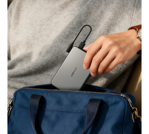 Зовнішній акумулятор ACEFAST M30-5000 PD20W magnetic fast charging power bank with cable Black (6974316286004)