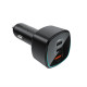 Автомобільний зарядний пристрій ACEFAST B18 200W(2USB-C+USB-A)fast car charger Black (6974316285953)