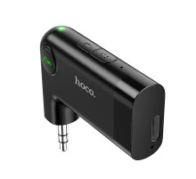 Bluetooth-ресивер HOCO E53 Dawn sound in-car AUX wireless receiver Black (6931474729750)