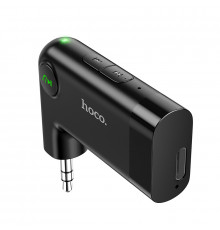 Bluetooth-ресивер HOCO E53 Dawn sound in-car AUX wireless receiver Black (6931474729750)