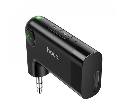 Bluetooth-ресивер HOCO E53 Dawn sound in-car AUX wireless receiver Black (6931474729750)