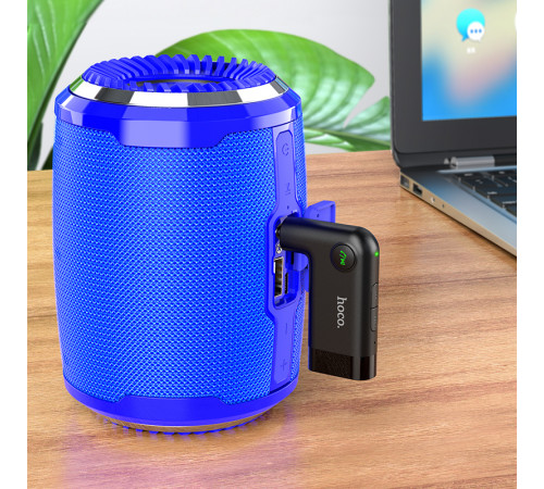 Bluetooth-ресивер HOCO E53 Dawn sound in-car AUX wireless receiver Black (6931474729750)