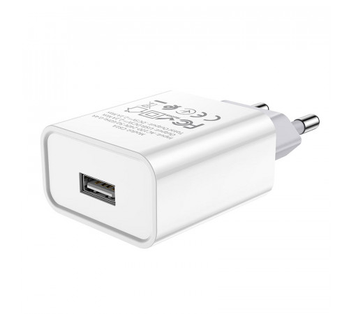 Мережевий зарядний пристрій HOCO C81A Asombroso single port charger 10.5W White (6931474727930)