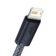 Кабель Baseus Dynamic Series Fast Charging Data Cable USB to iP 2.4A 1m Slate Gray (CALD000416)
