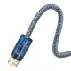 Кабель Baseus Dynamic Series Fast Charging Data Cable USB to iP 2.4A 1m Slate Gray (CALD000416)
