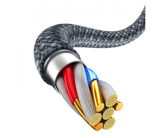 Кабель Baseus Dynamic Series Fast Charging Data Cable USB to iP 2.4A 1m Slate Gray (CALD000416)