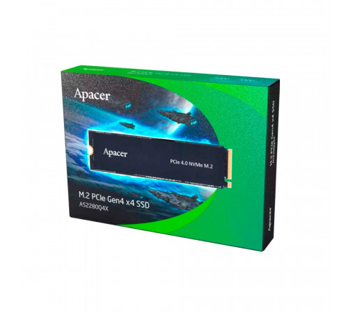 Накопичувач SSD M.2 Apacer AS2280Q4X 1TB 2280 PCIe 3.0x4 NVMe 3D NAND Read/Write: 5000/4400 MB/sec (AP1TBAS2280Q4X-1)