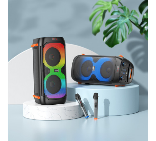 УЦІНКА Портативна колонка Hoco BS53 Manhattan wireless 3600mAh з 2-ма мікрофонами (34,0*30,0*63,0 см) (не працює мікрофон)