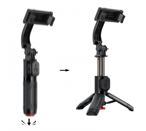 Селфі-монопод ACEFAST E43 Supports automatic selfie stand opening, (0,63cm) Black (6974316286141)