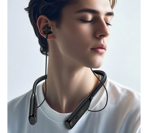 Бездротові спортивні навушники ACEFAST N7 neck hanging wireless earphones Black (6974316285663)