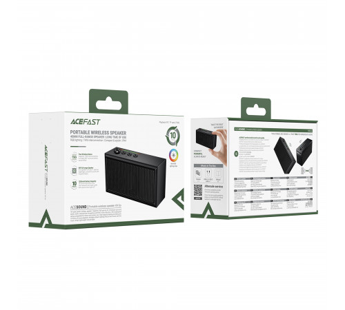 Портативна колонка ACEFAST K9 Go portable wireless speaker Black (6974316286301)