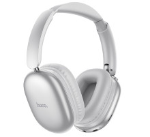 Бездротові накладні навушники HOCO W73 Graceful BT headphones(App) Silver (6942007674874)