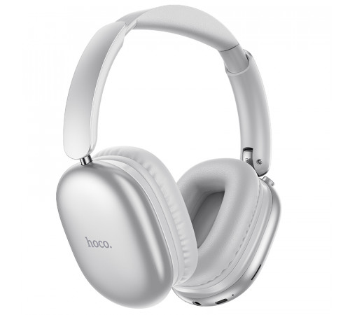 Бездротові накладні навушники HOCO W73 Graceful BT headphones(App) Silver (6942007674874)