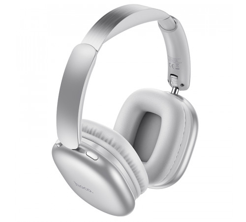Бездротові накладні навушники HOCO W73 Graceful BT headphones(App) Silver (6942007674874)