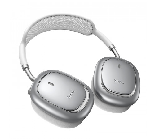 Бездротові накладні навушники HOCO W68 Calma ANC noise-canceling BT headphones(App) Silver (6942007674010)