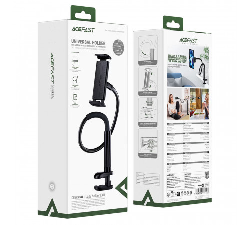 Тримач телефона ACEFAST E40 lazy holder Black (6974316286127)