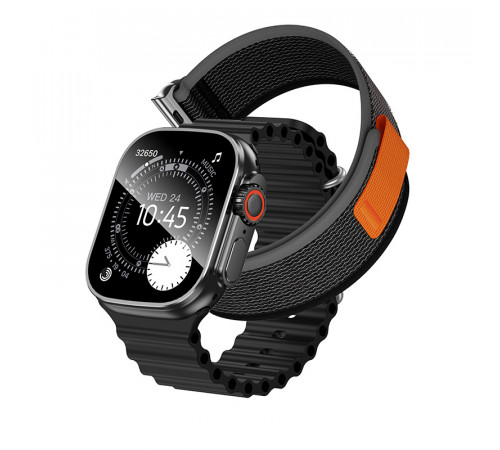 Смарт-годинник HOCO Y42 Ultra 53mm. 260 mAh. IP67 Smart watch(call version) Black (6942007675291)