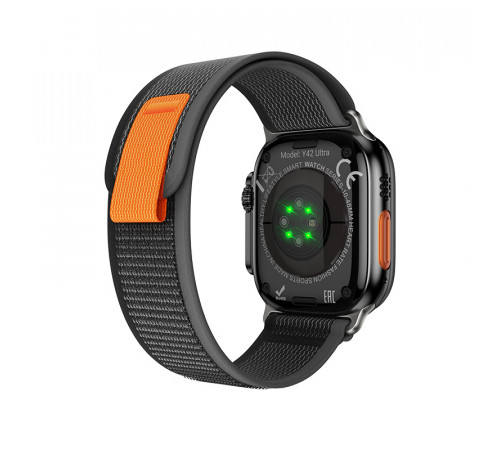 Смарт-годинник HOCO Y42 Ultra 53mm. 260 mAh. IP67 Smart watch(call version) Black (6942007675291)