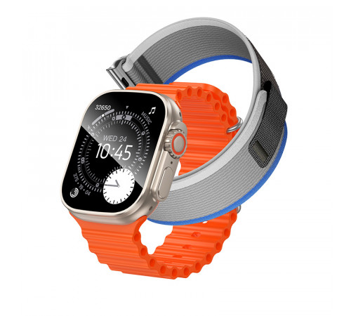 Смарт-годинник HOCO Y42 Ultra 53mm. 260 mAh. IP67 Smart watch(call version) titanium gold (6942007675307)