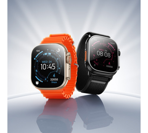 Смарт-годинник HOCO Y42 51mm. 260 mAh. IP67 Ultra Smart watch(call version) titanium gold (6942007675307)