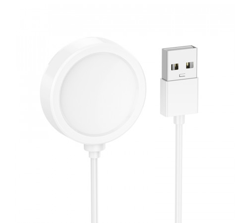 Бездротовий зарядний пристрій для смарт-годинника HOCO Y40 Smart watch charging cable White (6942007672634)