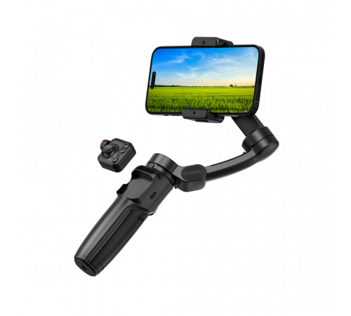 Триосьовий стабілізатор WIWU AI Smart Checking Gimbal PRO Wi-SE016 Black (6977703654363)