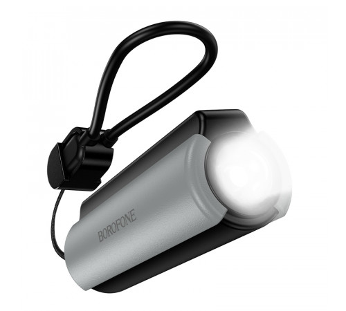 Зовнішній акумулятор BOROFONE BJ87 Star power bank with flashlight and cable(5000mAh) Black (6941991126901)