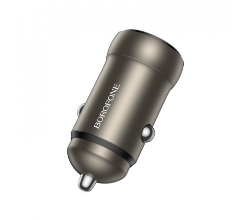 Автомобільний зарядний пристрій BOROFONE BZ32 Fresh single port PD30W car charger Black (6941991118517)