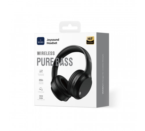 Бездротові накладні навушники WIWU Headset TD-11 (replace TD-09) Black (6977703657173)