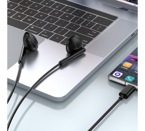Навушники дротові WIWU EB314 Wired Earphone (Type-C) Black (6976195093773)