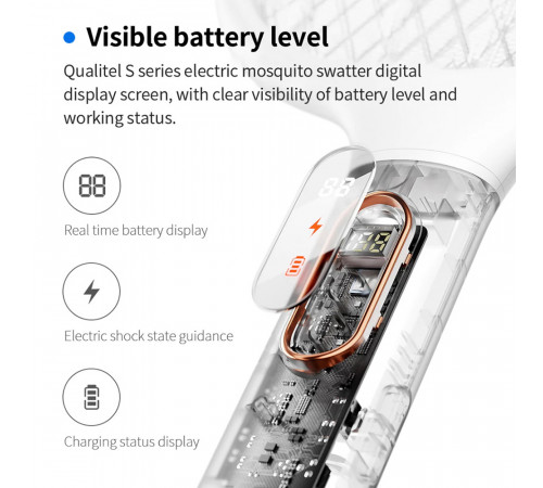 Електронна мухобійка Xiaomi Quality zero digital mosquito swatter technology version S2 (ZSS240912)