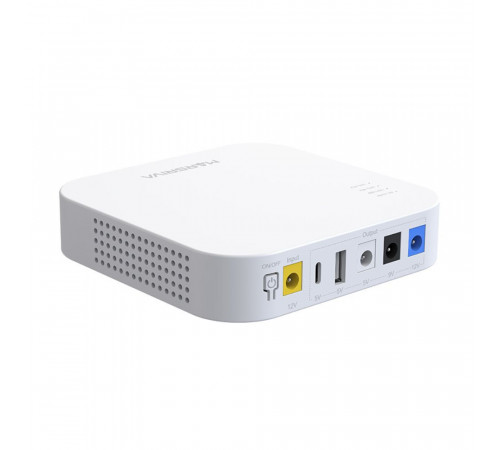 ДБЖ (Mini UPS) для роутера MARSRIVA KP4 MAX 20000mAh (18W; Output DC 12/9/5V; USB-A; USB-C) white (KP4MAX)