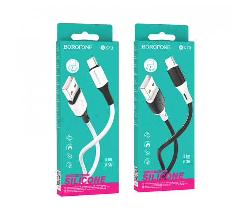 Data Cable Borofone BX79 Silicone Type-C 1m