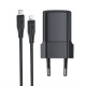 Мережевий зарядний пристрій з кабелем ACEFAST A118 PD30W mini GaN USB-C fast charger set (P16) Black (6974316285182)