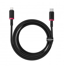 Кабель Baseus Dura Series Fast Charging Cable Type-C to iP 20W 2m Red+Black (P10377800U01-03)