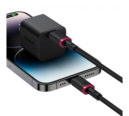 Кабель Baseus Dura Series Fast Charging Cable Type-C to iP 20W 2m Red+Black (P10377800U01-03)