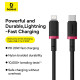 Кабель Baseus Dura Series Fast Charging Cable Type-C to iP 20W 2m Red+Black (P10377800U01-03)