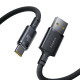 Кабель Baseus New Braided Fast Charging Cable USB-A to USB-C 100W/7.5W 1m Cosmic Black (E0426W01)