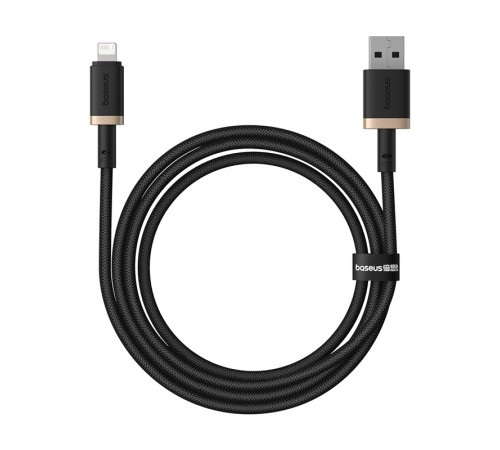 Кабель Baseus Dura Series Fast Charging Cable USB to iP 2.4A 1m Gold+Black (P10377801U01-00)