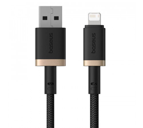 Кабель Baseus Dura Series Fast Charging Cable USB to iP 2.4A 1m Gold+Black (P10377801U01-00)