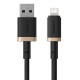 Кабель Baseus Dura Series Fast Charging Cable USB to iP 2.4A 1m Gold+Black (P10377801U01-00)