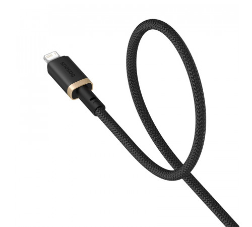 Кабель Baseus Dura Series Fast Charging Cable USB to iP 2.4A 1m Gold+Black (P10377801U01-00)